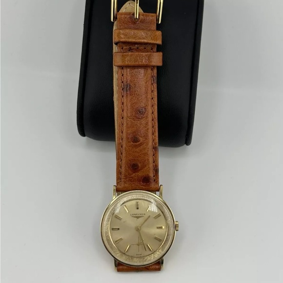 Longines 14k Gold Watch Tropical Patina  running perfectly - Picture 5 of 5